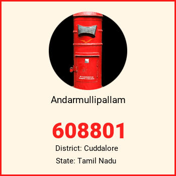 Andarmullipallam pin code, district Cuddalore in Tamil Nadu