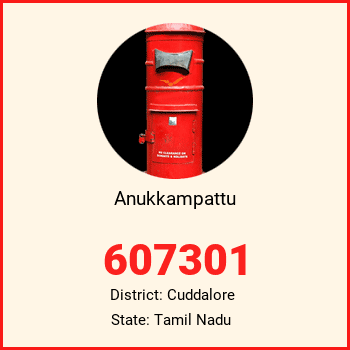 Anukkampattu pin code, district Cuddalore in Tamil Nadu