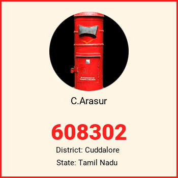 C.Arasur pin code, district Cuddalore in Tamil Nadu