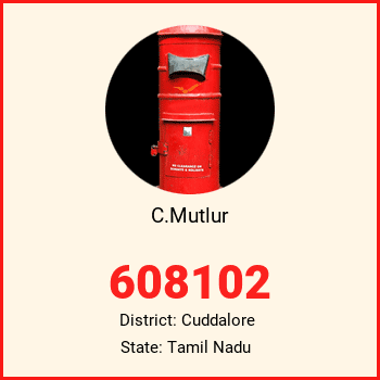 C.Mutlur pin code, district Cuddalore in Tamil Nadu