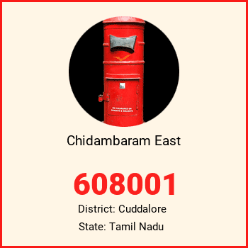 Chidambaram East pin code, district Cuddalore in Tamil Nadu