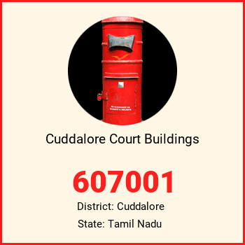 Cuddalore Court Buildings pin code, district Cuddalore in Tamil Nadu