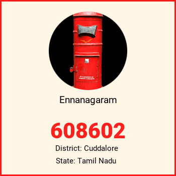 Ennanagaram pin code, district Cuddalore in Tamil Nadu