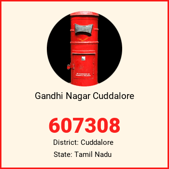 Gandhi Nagar Cuddalore pin code, district Cuddalore in Tamil Nadu