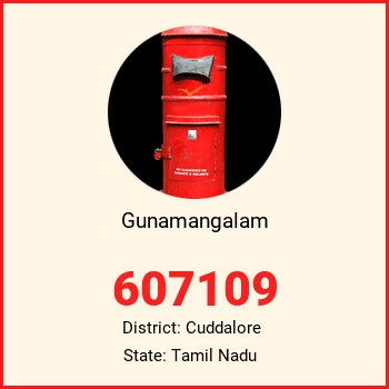 Gunamangalam pin code, district Cuddalore in Tamil Nadu