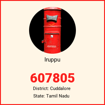 Iruppu pin code, district Cuddalore in Tamil Nadu