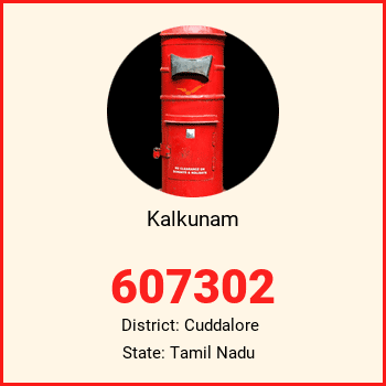 Kalkunam pin code, district Cuddalore in Tamil Nadu