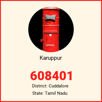 Karuppur pin code, district Cuddalore in Tamil Nadu