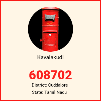 Kavalakudi pin code, district Cuddalore in Tamil Nadu