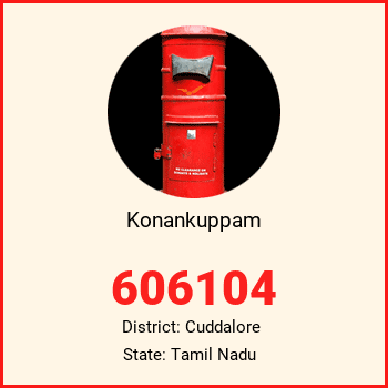 Konankuppam pin code, district Cuddalore in Tamil Nadu