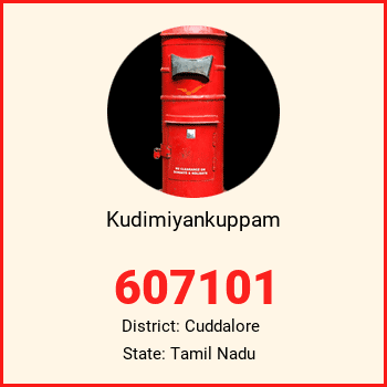 Kudimiyankuppam pin code, district Cuddalore in Tamil Nadu