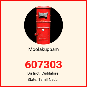 Moolakuppam pin code, district Cuddalore in Tamil Nadu