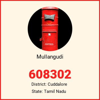 Mullangudi pin code, district Cuddalore in Tamil Nadu