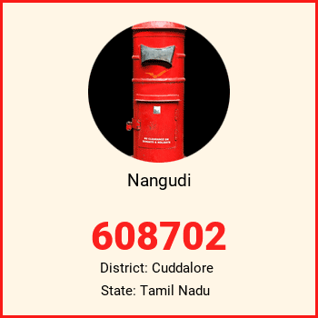 Nangudi pin code, district Cuddalore in Tamil Nadu