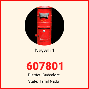 Neyveli 1 pin code, district Cuddalore in Tamil Nadu