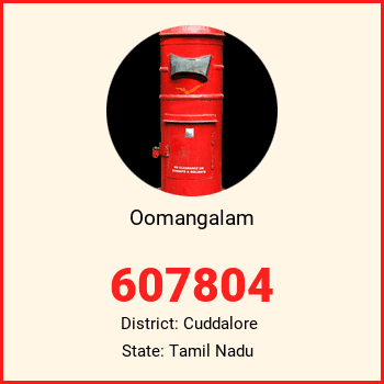 Oomangalam pin code, district Cuddalore in Tamil Nadu