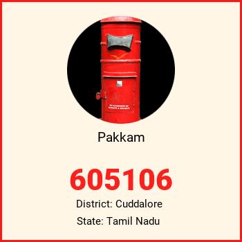 Pakkam pin code, district Cuddalore in Tamil Nadu