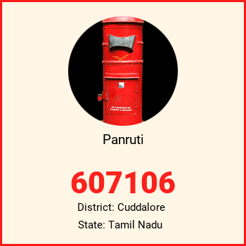 Panruti pin code, district Cuddalore in Tamil Nadu