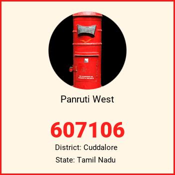 Panruti West pin code, district Cuddalore in Tamil Nadu