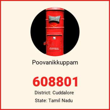 Poovanikkuppam pin code, district Cuddalore in Tamil Nadu