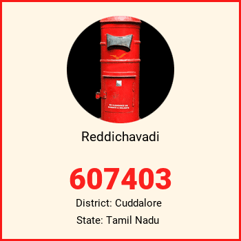 Reddichavadi pin code, district Cuddalore in Tamil Nadu