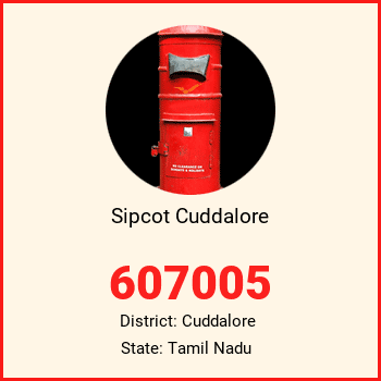 Sipcot Cuddalore pin code, district Cuddalore in Tamil Nadu