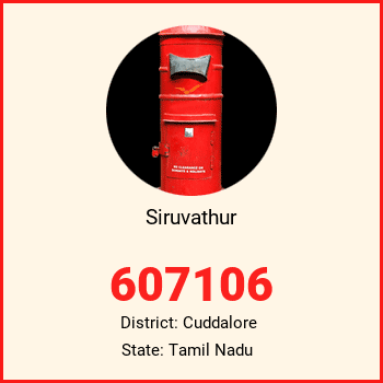 Siruvathur pin code, district Cuddalore in Tamil Nadu