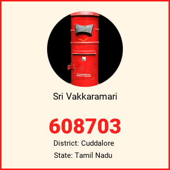 Sri Vakkaramari pin code, district Cuddalore in Tamil Nadu