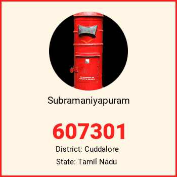 Subramaniyapuram pin code, district Cuddalore in Tamil Nadu
