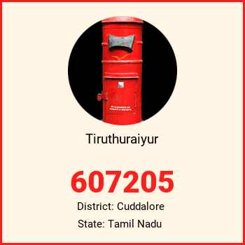 Tiruthuraiyur pin code, district Cuddalore in Tamil Nadu