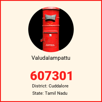 Valudalampattu pin code, district Cuddalore in Tamil Nadu