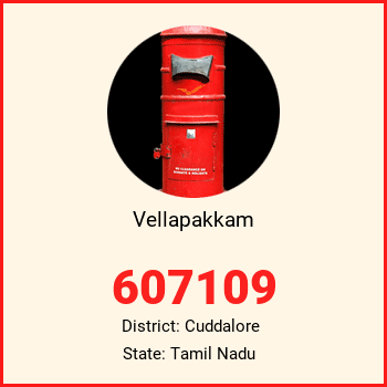 Vellapakkam pin code, district Cuddalore in Tamil Nadu