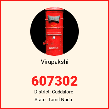 Virupakshi pin code, district Cuddalore in Tamil Nadu