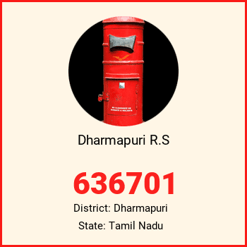 Dharmapuri R.S pin code, district Dharmapuri in Tamil Nadu