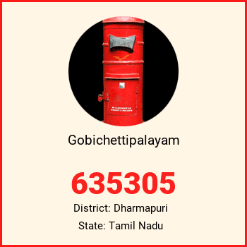 Gobichettipalayam pin code, district Dharmapuri in Tamil Nadu