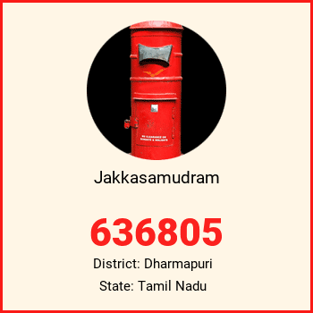 Jakkasamudram pin code, district Dharmapuri in Tamil Nadu