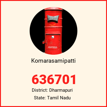 Komarasamipatti pin code, district Dharmapuri in Tamil Nadu