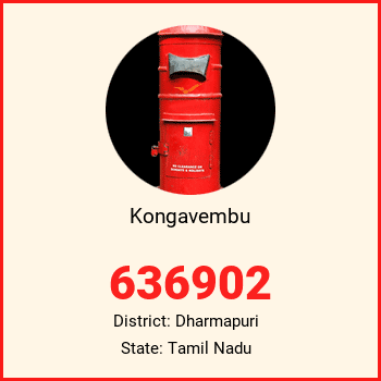 Kongavembu pin code, district Dharmapuri in Tamil Nadu