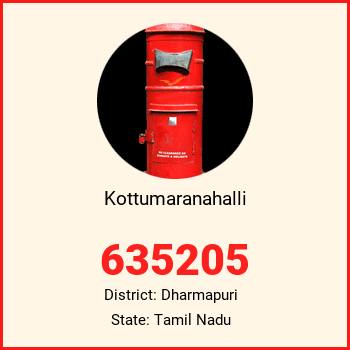 Kottumaranahalli pin code, district Dharmapuri in Tamil Nadu