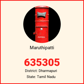 Maruthipatti pin code, district Dharmapuri in Tamil Nadu