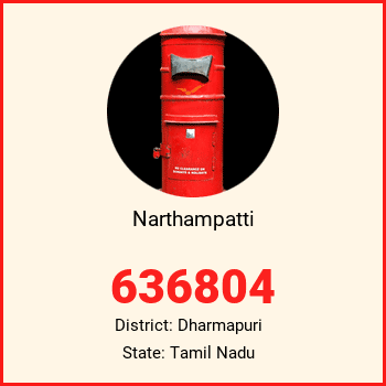 Narthampatti pin code, district Dharmapuri in Tamil Nadu