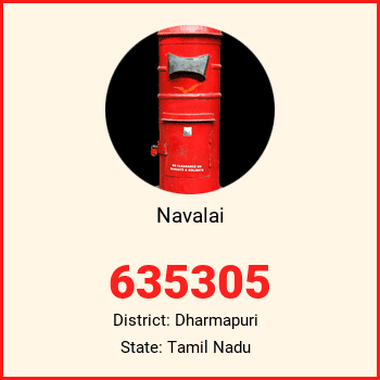 Navalai pin code, district Dharmapuri in Tamil Nadu