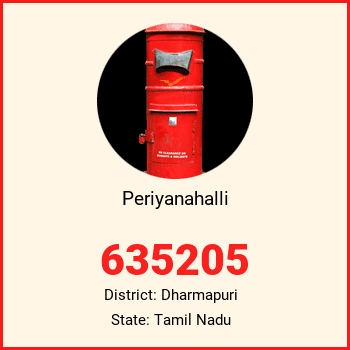 Periyanahalli pin code, district Dharmapuri in Tamil Nadu