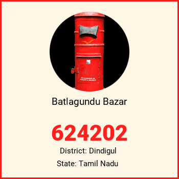Batlagundu Bazar pin code, district Dindigul in Tamil Nadu