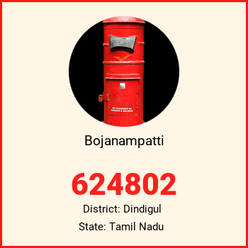 Bojanampatti pin code, district Dindigul in Tamil Nadu