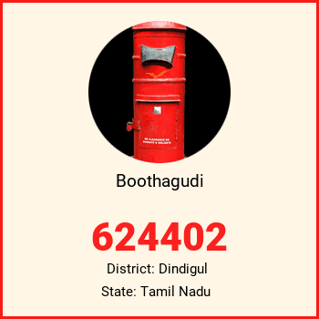 Boothagudi pin code, district Dindigul in Tamil Nadu