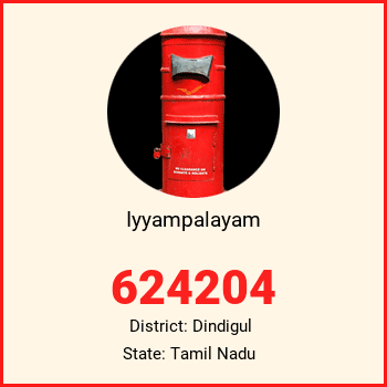 Iyyampalayam pin code, district Dindigul in Tamil Nadu