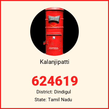 Kalanjipatti pin code, district Dindigul in Tamil Nadu
