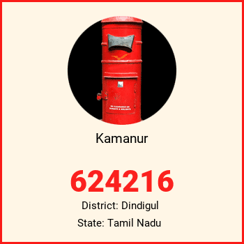 Kamanur pin code, district Dindigul in Tamil Nadu
