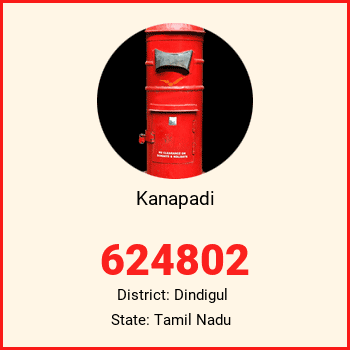 Kanapadi pin code, district Dindigul in Tamil Nadu